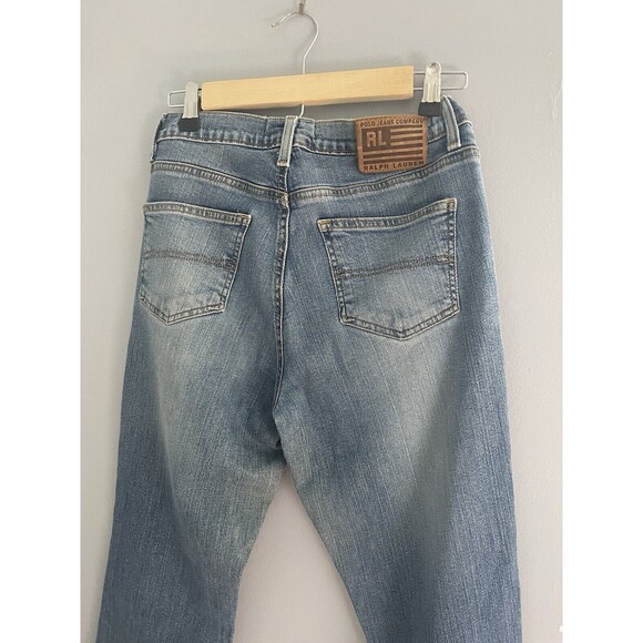 Ralph Lauren Polo Saturday Bootcut Cotton Stretch Denim Jeans Sz 4 Medium Wash - Picture 6 of 8
